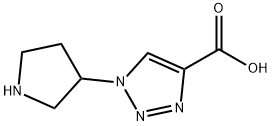 1-Pyrrolidin-3-yl-1H-[1,2,3]triazole-4-carboxylic acid Struktur