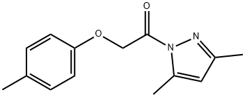 3,5-dimethyl-1-[(4-methylphenoxy)acetyl]-1H-pyrazole Structure