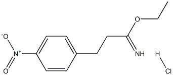 ethyl 2-(4-nitrophenyl)ethanecarboximidate hydrochloride 化学構造式