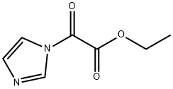 2-(1H-イミダゾール-1-イル)-2-オキソ酢酸エチル 化学構造式