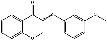 (2E)-1-(2-methoxyphenyl)-3-(3-methoxyphenyl)prop-2-en-1-one Structure