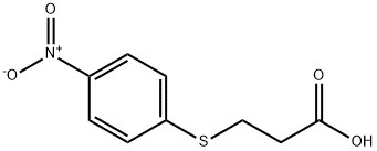 Propanoic acid,3-[(4-nitrophenyl)thio]- Structure