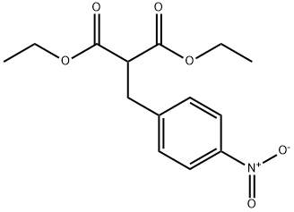 diethyl 2-[(4-nitrophenyl)methyl]propanedioate 结构式