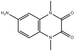 6-amino-1,4-dimethyl-1,4-dihydroquinoxaline-2,3-dione 化学構造式