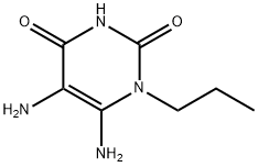 5,6-DIAMINO-1-PROPYL-1,2,3,4-TETRAHYDROPYRIMIDINE-2,4-DIONE 化学構造式