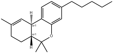 (6aR,10aR)-6,6,9-trimethyl-3-pentyl-6a,7,8,10a-tetrahydrobenzo[c]chromene, 76207-27-7, 结构式