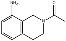 1-(8-amino-3,4-dihydroisoquinolin-2(1H)-yl)ethanone 化学構造式