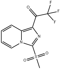 2,2,2-trifluoro-1-[3-(methylsulfonyl)imidazo[1,5-a]pyridin-1-yl]ethanone Structure