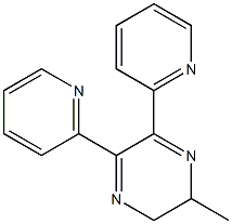 Pyrazine,2,3-dihydro-2-methyl-5,6-di-2-pyridinyl- Struktur