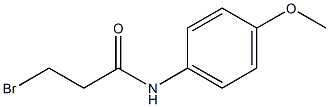 Propanamide,3-bromo-N-(4-methoxyphenyl)- 结构式