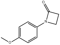 2-Azetidinone, 1-(4-methoxyphenyl)- Structure