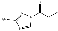 methyl 3-amino-s-triazolocarboxylate 化学構造式