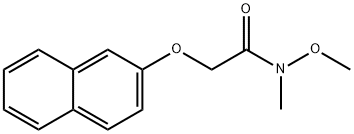 N-メトキシ-N-メチル-2-(ナフタレン-2-イルオキシ)アセトアミド 化学構造式