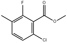 METHYL 6-CHLORO-2-FLUORO-3-METHYLBENZOATE Struktur