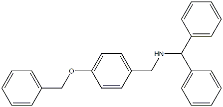 {[4-(benzyloxy)phenyl]methyl}(diphenylmethyl)amine Struktur