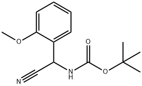 tert-butyl N-[cyano(2-methoxyphenyl)methyl]carbamate Structure