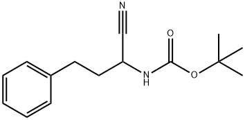 tert-butyl N-(1-cyano-3-phenylpropyl)carbamate Structure