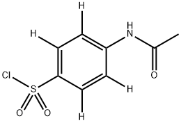 4-Acetamidobenzene D4 sulfonyl Chloride Struktur