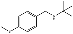 2-methyl-N-[4-(methylsulfanyl)benzyl]propan-2-amine Struktur