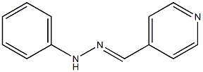 4-Pyridinecarboxaldehyde, phenylhydrazone Structure