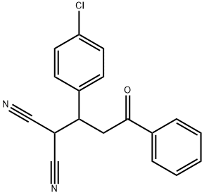 [1-(4-chlorophenyl)-3-oxo-3-phenylpropyl]malononitrile,77609-09-7,结构式