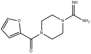 4-(furan-2-carbonyl)piperazine-1-carboximidamide Structure