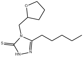 4-(oxolan-2-ylmethyl)-3-pentyl-1H-1,2,4-triazole-5-thione Structure