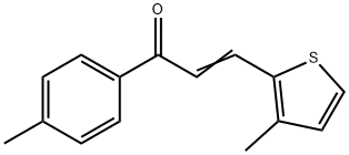 (2E)-1-(4-methylphenyl)-3-(3-methylthiophen-2-yl)prop-2-en-1-one Structure