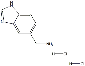 (1H-benzimidazol-5-ylmethyl)amine dihydrochloride Structure