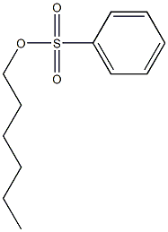 Benzenesulfonic acid, hexyl ester Struktur