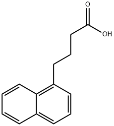 1-ナフタレンブタン酸 化学構造式