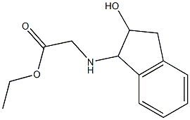 Glycine,N-(2-hydroxy-1-indanyl)-, ethyl ester (7CI,8CI) Structure