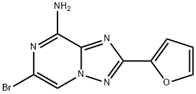 [1,2,4]Triazolo[1,5-a]pyrazin-8-amine, 6-bromo-2-(2-furanyl)- Structure