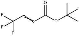 2-Butenoic acid, 4,4,4-trifluoro-, 1,1-dimethylethyl ester Struktur