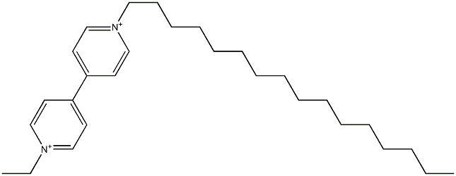 4,4'-Bipyridinium, 1-ethyl-1'-hexadecyl- Struktur