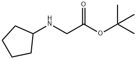 TERT-BUTYL 2-(CYCLOPENTYLAMINO)ACETATE Structure