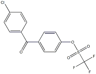 4-(4-氯苯甲酰基)苯基三氟甲磺酸酯, 78930-82-2, 结构式