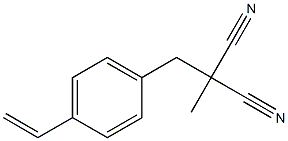 Propanedinitrile, [(4-ethenylphenyl)methyl]methyl- Structure