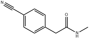 4-Cyano-N-methylbenzeneacetamide Structure