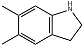 1H-Indole, 2,3-dihydro-5,6-dimethyl- Structure