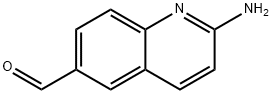 2-aminoquinoline-6-carbaldehyde Struktur