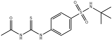 N-[({4-[(tert-butylamino)sulfonyl]phenyl}amino)carbonothioyl]acetamide Struktur