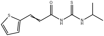 N-[(isopropylamino)carbonothioyl]-3-(2-thienyl)acrylamide 结构式