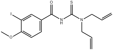 N-[(diallylamino)carbonothioyl]-3-iodo-4-methoxybenzamide Struktur