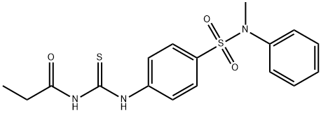 N-[[4-[methyl(phenyl)sulfamoyl]phenyl]carbamothioyl]propanamide,791792-69-3,结构式