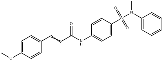 3-(4-methoxyphenyl)-N-(4-{[methyl(phenyl)amino]sulfonyl}phenyl)acrylamide Structure