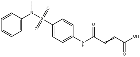 (E)-4-[4-[methyl(phenyl)sulfamoyl]anilino]-4-oxobut-2-enoic acid Structure