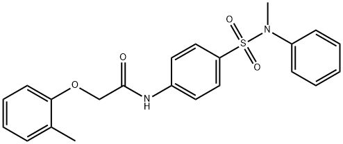 2-(2-methylphenoxy)-N-(4-{[methyl(phenyl)amino]sulfonyl}phenyl)acetamide|