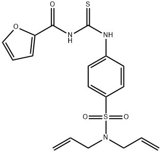 N-[({4-[(diallylamino)sulfonyl]phenyl}amino)carbonothioyl]-2-furamide Struktur