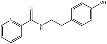 N-[2-(4-羟基苯基)乙基]吡啶-2-噁唑甲酰胺 结构式